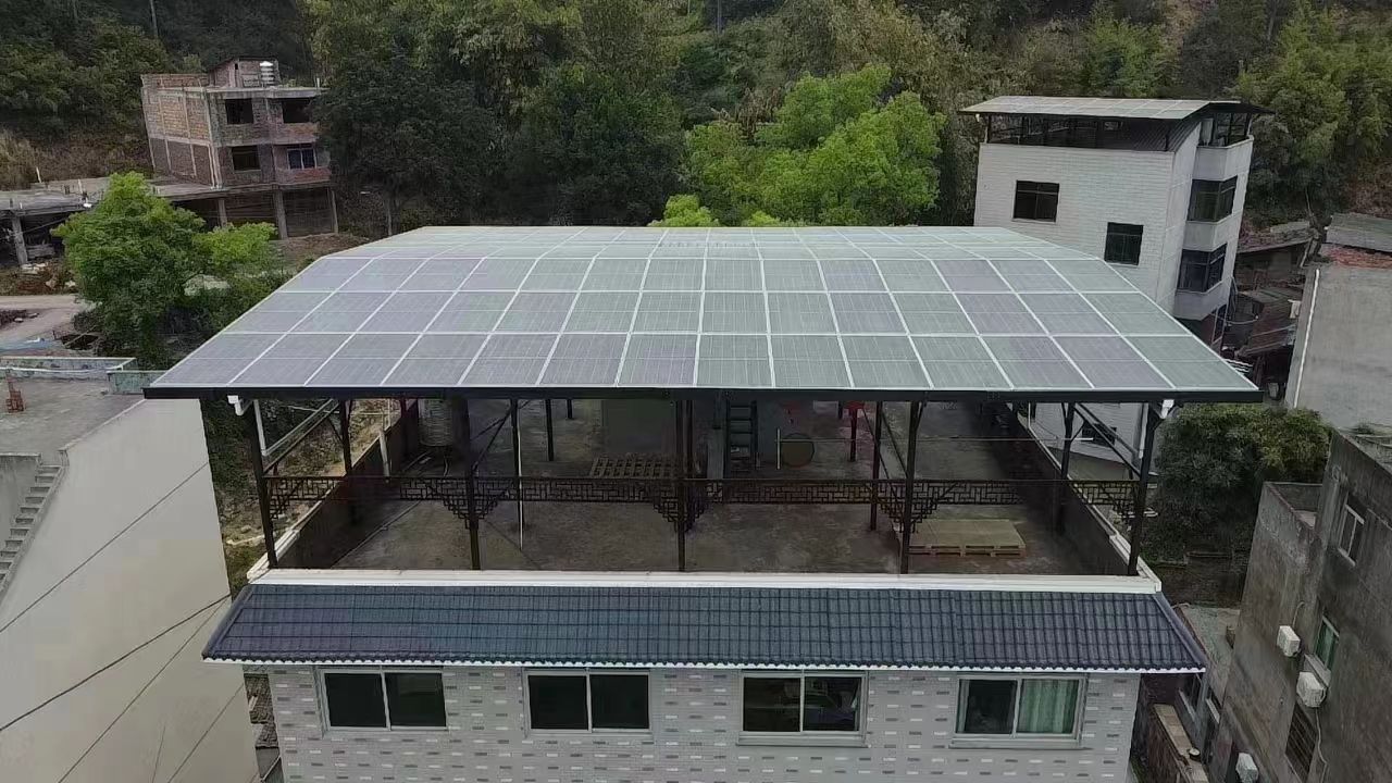 泰兴15kw+10kwh自建别墅家庭光伏储能系统